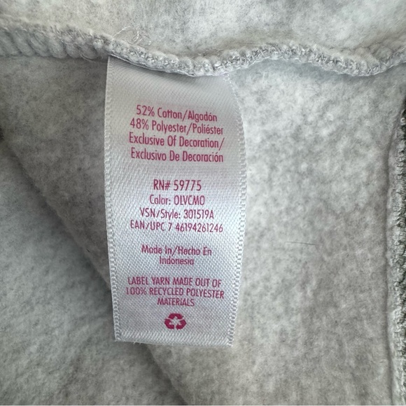 Justice Girl’s Camo Green & Gray Kids Hoodie - Picture 5 of 6